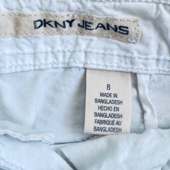 DKNY JEANS White Cropped Cargo Pants (Size 8) - Picture 5 of 6